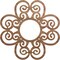 Ekena Millwork Cohen Wood Fretwork Pierced Ceiling Medallion, Walnut, 36"OD x 12 1/4"ID x 3/8"T CMWP36X36X0375COWA - alternate 1
